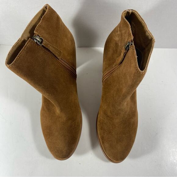 Matisse women boots 10 block heel brown suede Aztec boho festival southwestern - Picture 2 of 11